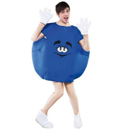 M&M kostuum blauw