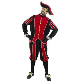 Pietenpak zwart rood volwassen