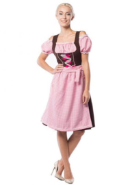 Dirndl Anne-Ruth lang roze/bruin