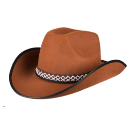 Cowboyhoed kind bruin