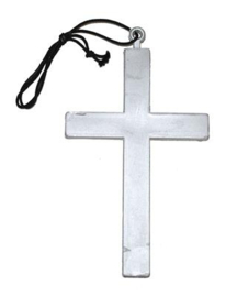 Kruis monnik zilver
