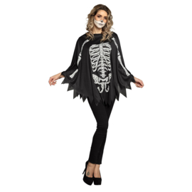 Poncho Skelet (one size)