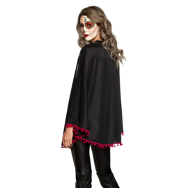 Poncho day of the dead one size