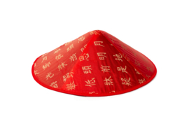 Chinees hoedje rood
