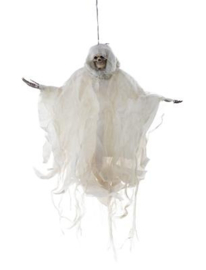 Hangdecoratie spook wit 60cm