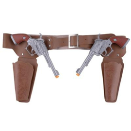 Cowboyholster met 2 pistolen
