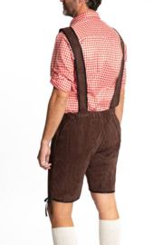 Lederhose Johann donkerbruin kort
