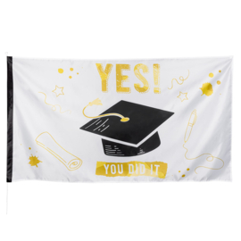 Polyester vlag ''YES YOU DID IT''