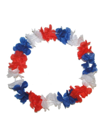 Bloemenkrans Rood/Wit/Blauw