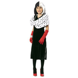 Cruella de vil jurk kind