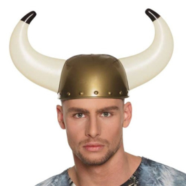 Vikinghelm met hoorns