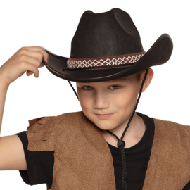 Cowboyhoed kind zwart