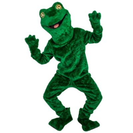 Mascotte kostuum kikker