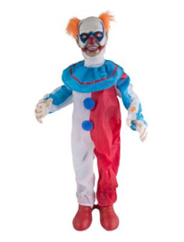 Clown 95cm met licht, geluid en beweging