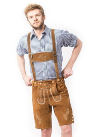 Lederhose Anton lichtbruin kort