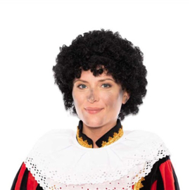 Pruik piet zwart