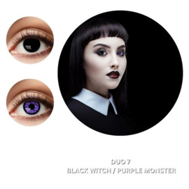 Duo black/purple maandlenzen