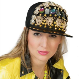 Baseball pet met gems en studs