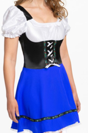 Dirndl Sylvia blauw