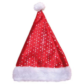 Kerstmuts met glitters
