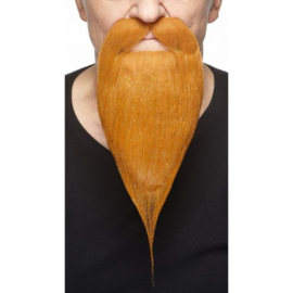 Snor met lange baard
