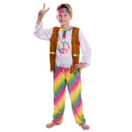 Regenboog hippie jongen
