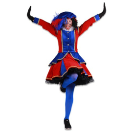 Damespiet madrid rood/blauw