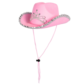 Kinderhoed glimmer roze