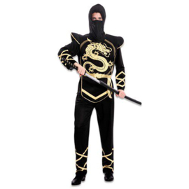 Ninja man zwart goud