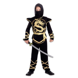 Ninja jongen zwart goud