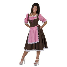 Tirolerjurk Rosa lang