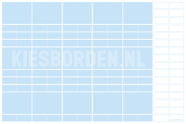Kiesbord kleuters | Blauw-Wit