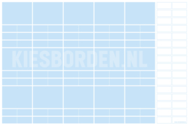 Kiesbord kleuters | Blauw-Wit