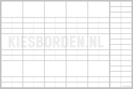 Kiesbord kleuters | Wit (grijs)