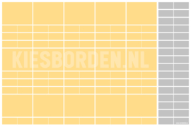 Kiesbord kleuters | Geel-Grijs