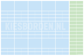 Kiesbord kleuters | Blauw-Groen