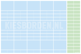 Kiesbord kleuters | Blauw-Groen