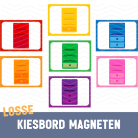 Losse kiesbord magneet | Kast (div kleuren)