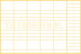 Kiesbord kleuters | Wit (geel)