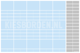 Kiesbord kleuters | Blauw-Grijs