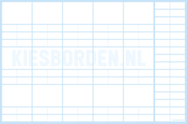 Kiesbord kleuters | Wit (blauw)