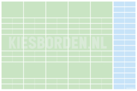 Kiesbord kleuters | Groen-Blauw