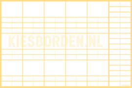 Kiesbord kleuters | Wit (geel)