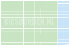 Kiesbord kleuters | Groen-Blauw