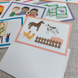 Magnetisch hoesje voor kiesbord kaarten
