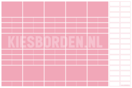 Kiesbord kleuters | Roze-Wit