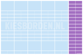 Kiesbord kleuters | Blauw-Paars