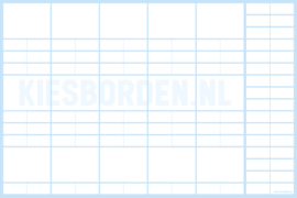 Kiesbord kleuters | Wit (blauw)