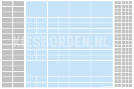 Kiesbord kleuters | Grijs-Blauw (andere indeling)