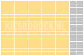 Kiesbord kleuters | Geel-Grijs